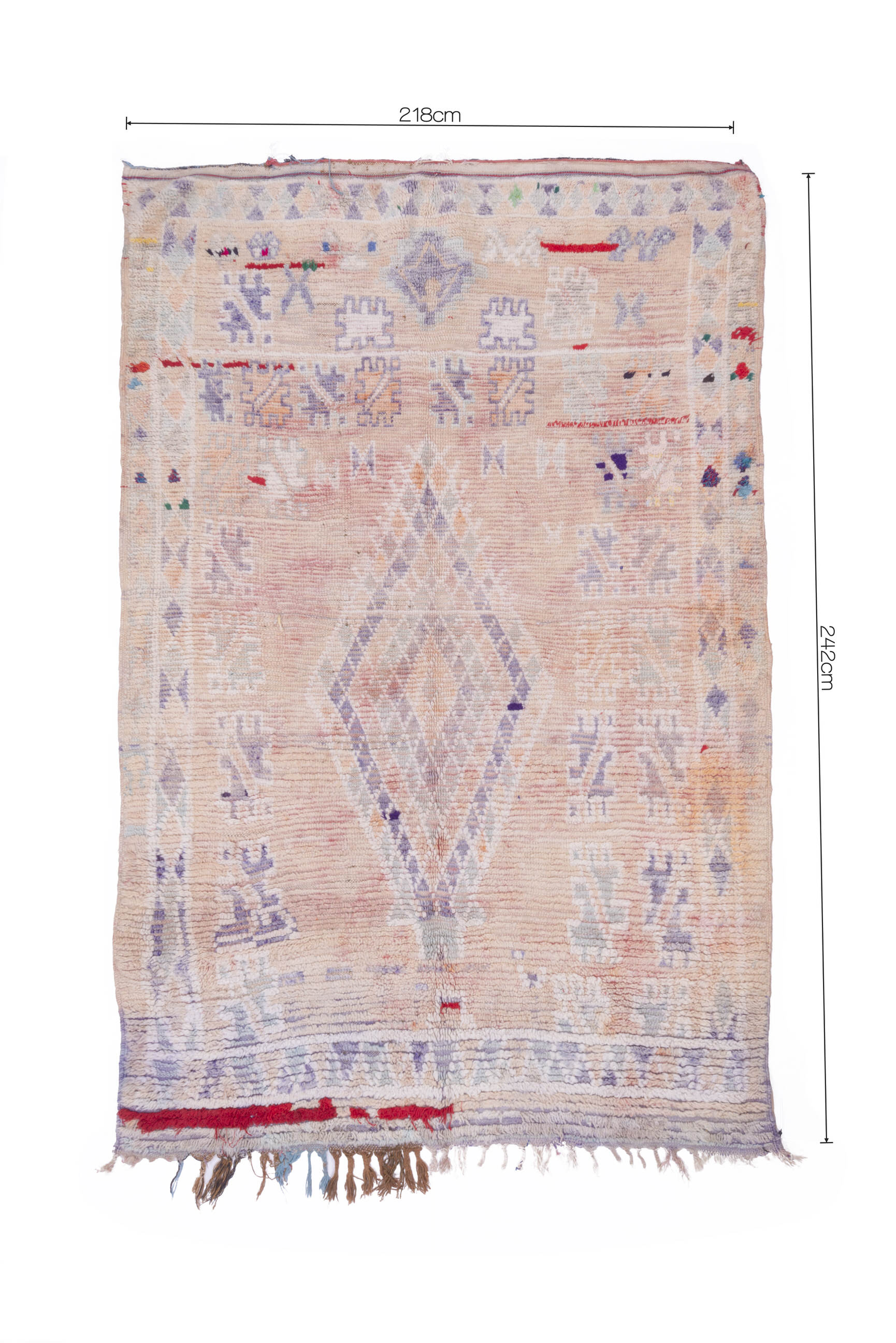 Pastel vintage carpet  218x242cm