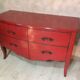 Regency style red dresser