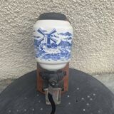Wall-mounted coffee grinder complete vintage delft style mill décor