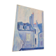 Canvas signed "blue houses"
