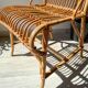 Chaise en rotin vintage 1970