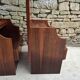 Pair of teak bedside tables