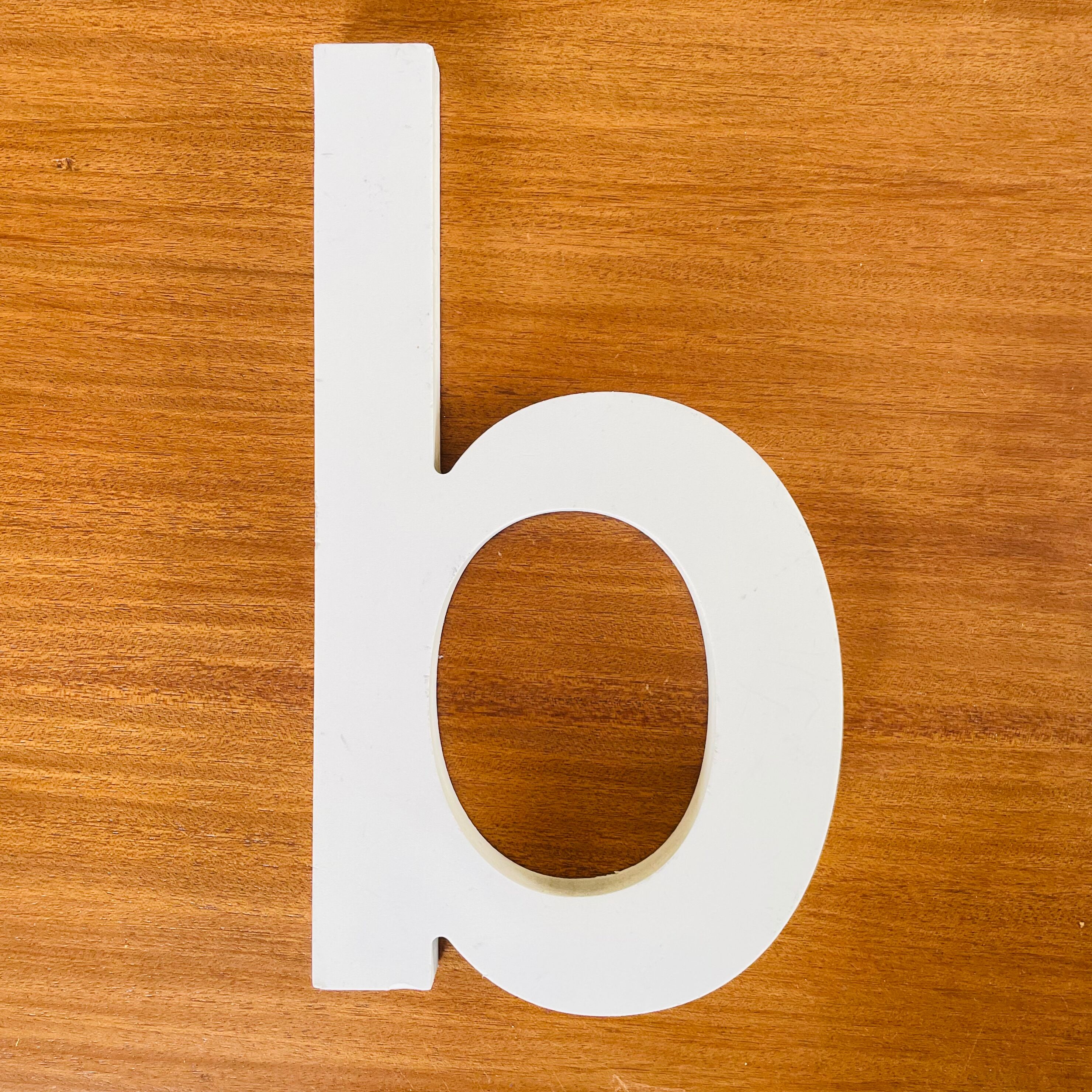 Wooden sign letter "b"