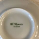 Tasses et Sous-tasses Guy Degrenne modèle Modulo blanc