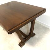 Oak table with extensions for art deco style dining room