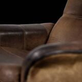 Fauteuil DS-50 vintage en cuir de buffle par De Sede
