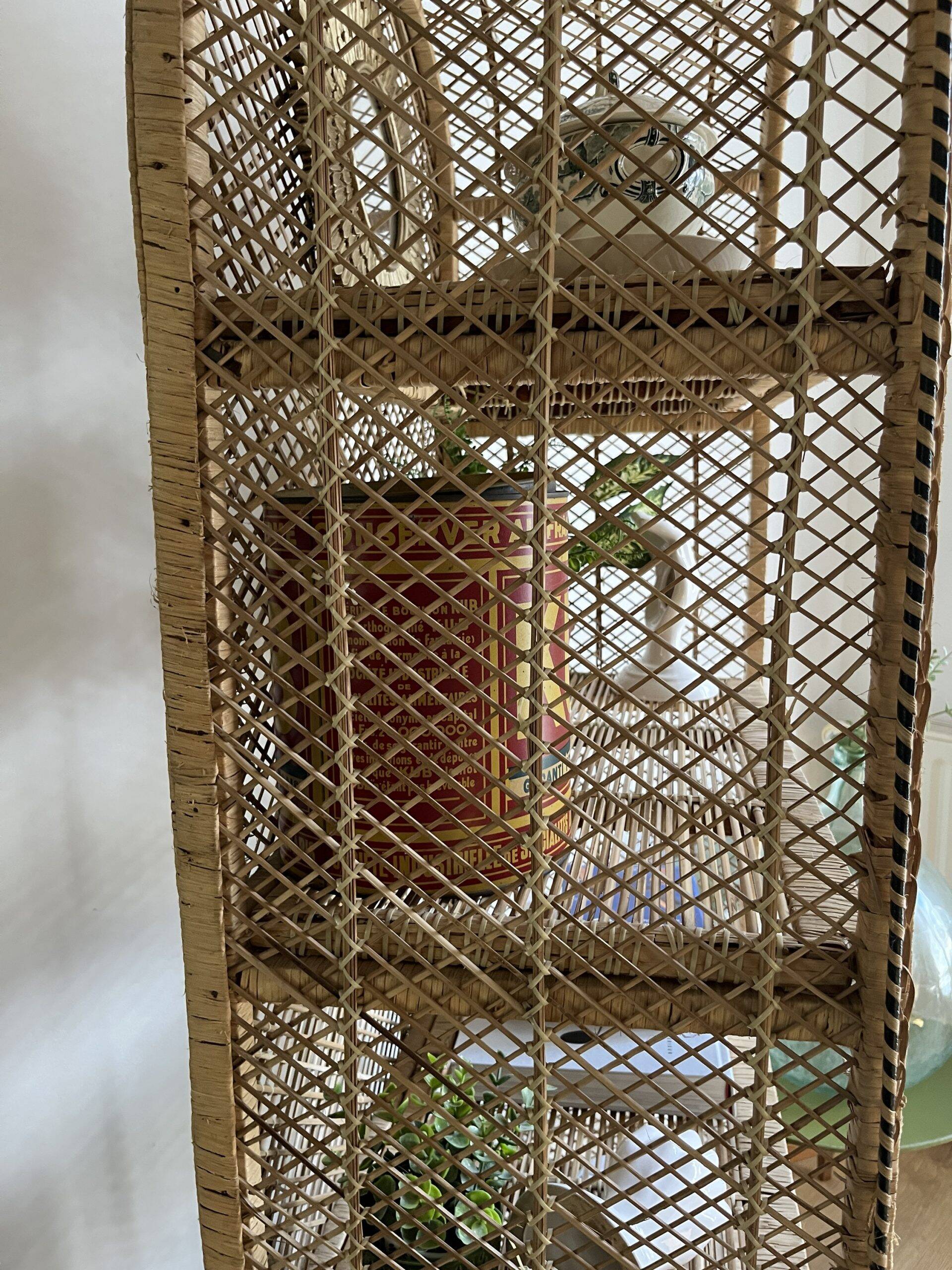 Very large vintage buri shelf