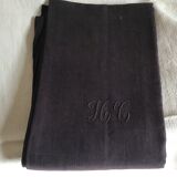 Nappe de lin HC 180x150 brun violet