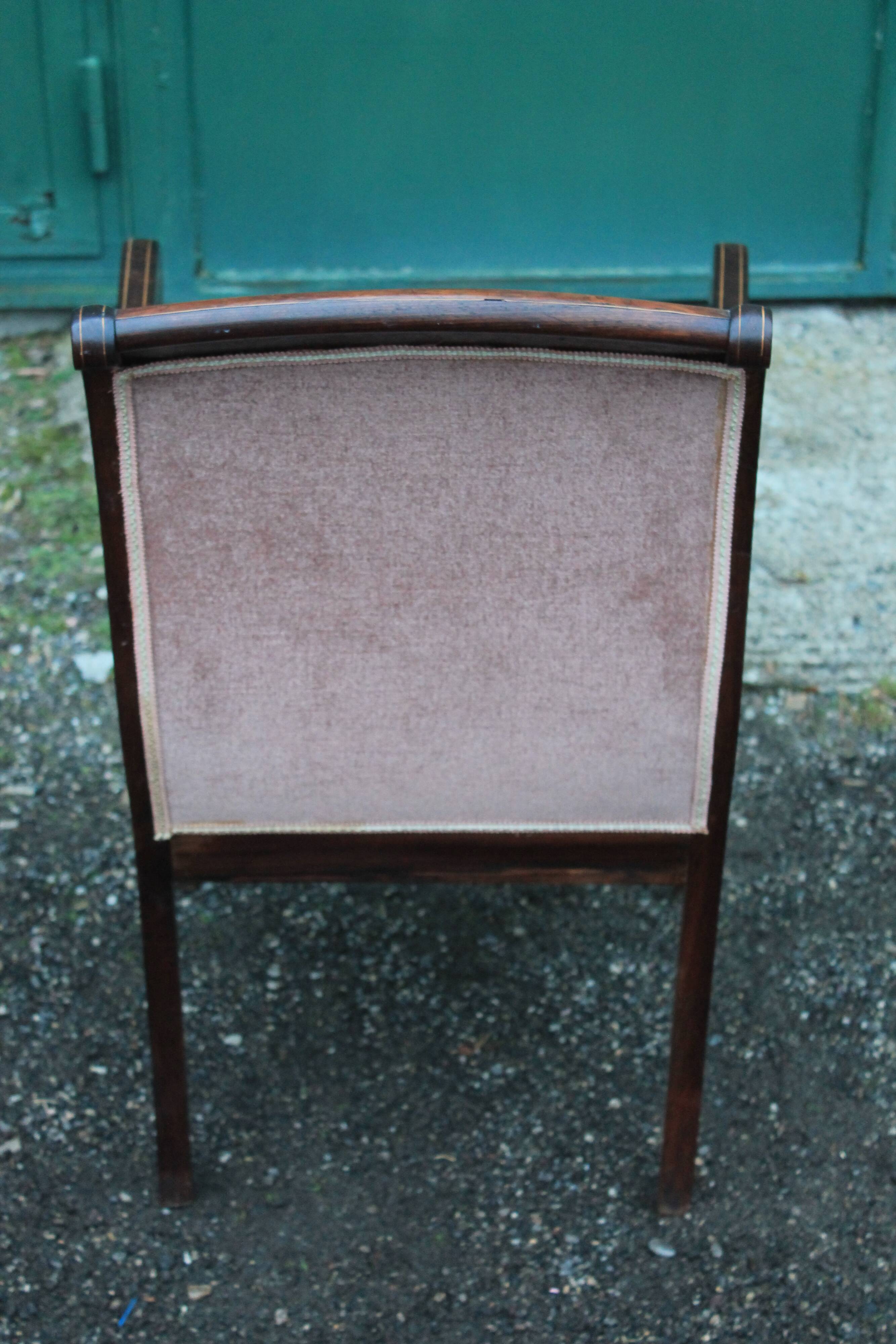 Pair of Charles X armchairs