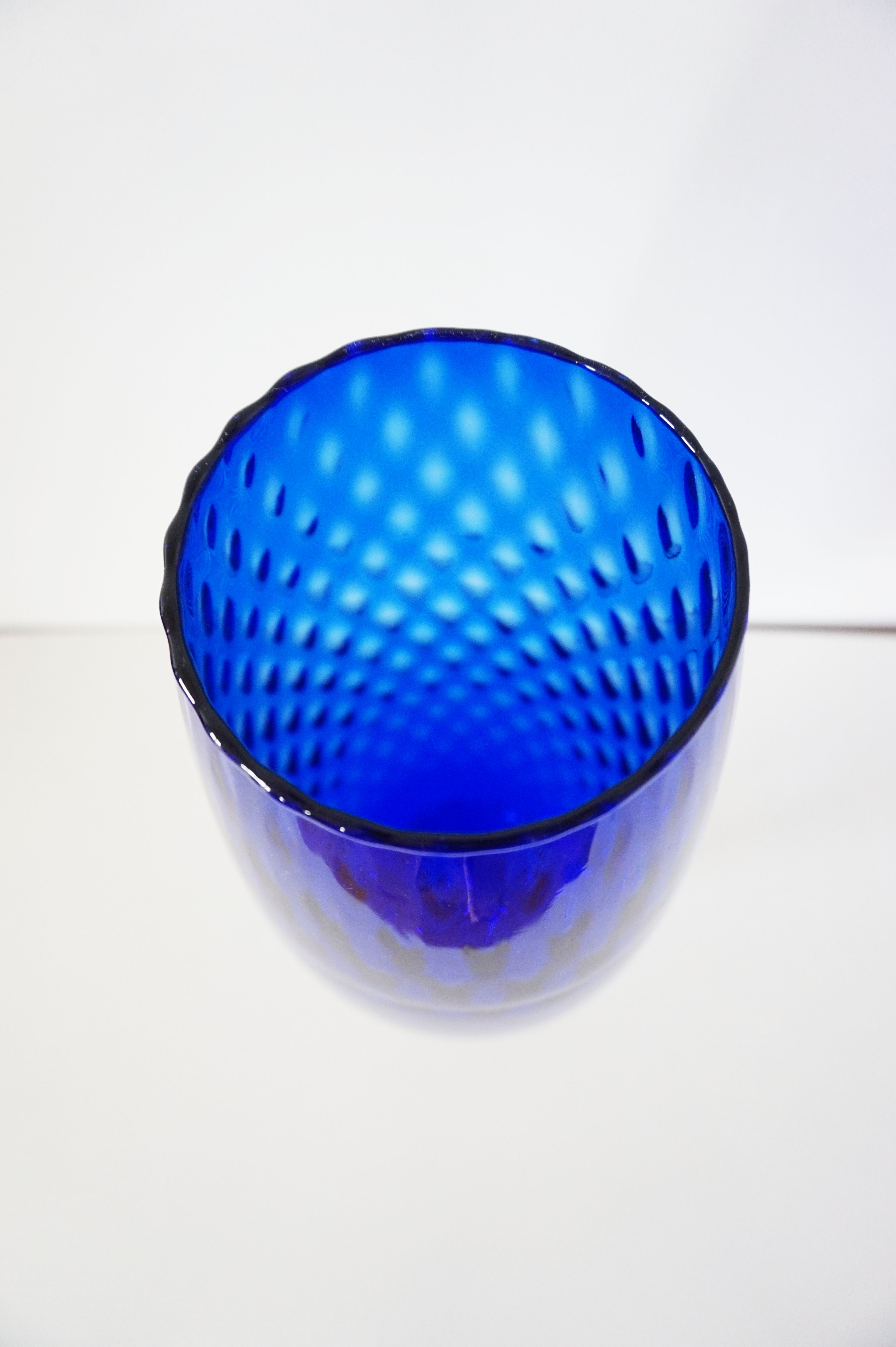 Vase en verre soufflé italien Empoli