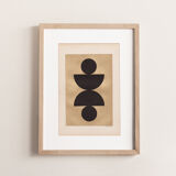 Collage on antique paper • C462 • signed Eawy