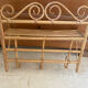 Vintage bamboo and rattan wall coat rack
