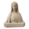 Vintage Virgin Mary plaster bust stamped