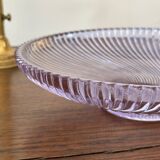The lilac molded glass compote bowl.