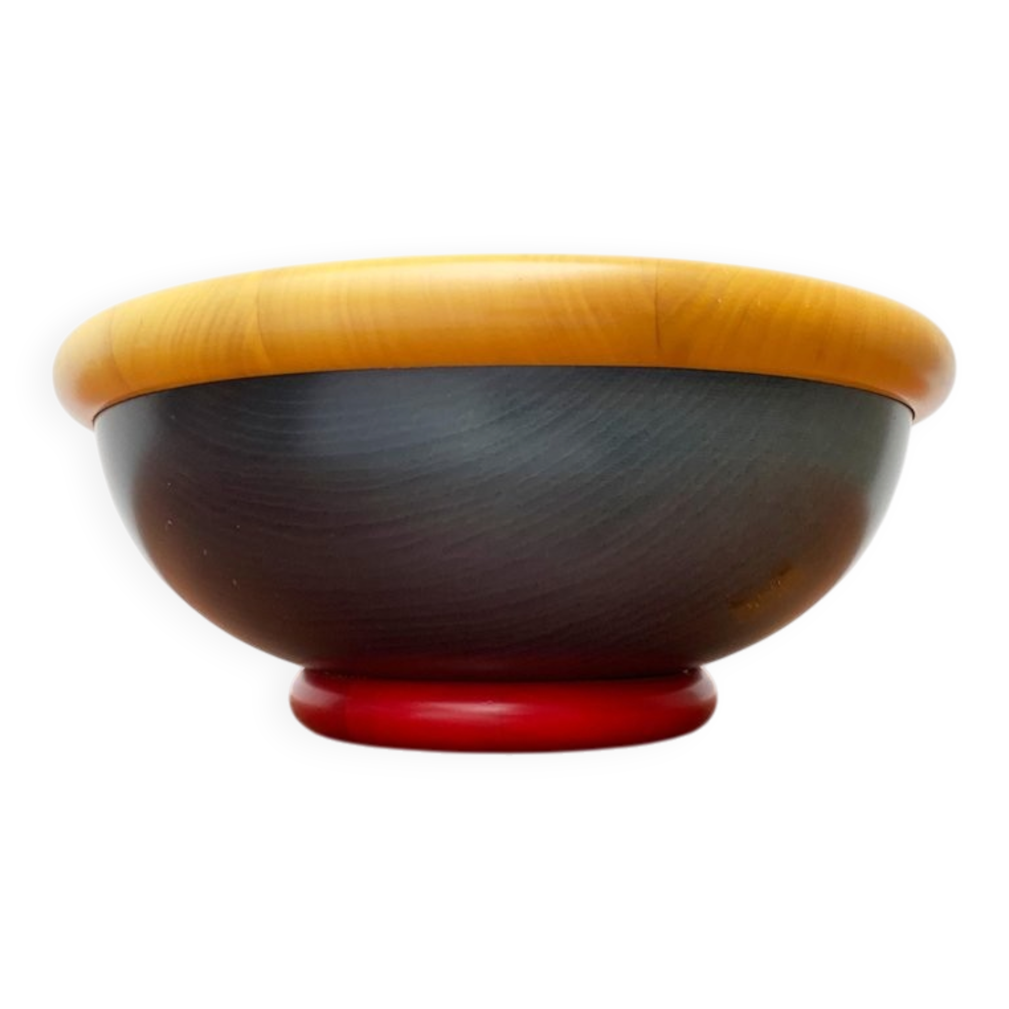 Postmodern Italian Wooden Bowl by Pietro Manzoni