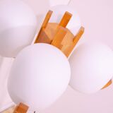 Lampadaire d'hôtel de l'ère atomique, Tchécoslovaquie, années 1970