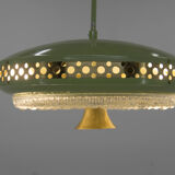 Space Age Metal Pendant by LUDIB Bratislava, Czechoslovakia, 1960s