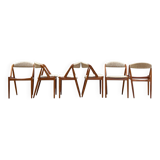 Set of six teak dining chairs by Kai Kristensen (Model 31)