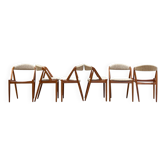 Set of six teak dining chairs by Kai Kristensen (Model 31)