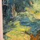 Original Mid Century Swedish Oil on Canva"Forest Brows" by Inga Öfjäll