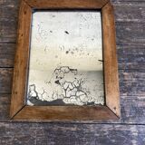 19th mirror with mercury glass 26x33cm