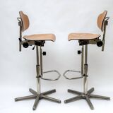 Paire de Chaises d’Atelier Vintage WERK SITZ – Icônes Industrielles