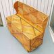 Chest bench, rattan marquetry, vintage 60's