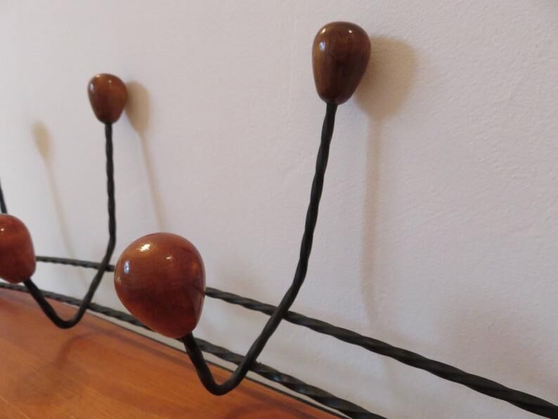 60s metal and wood mantle door