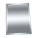 Old rectangular beveled mirror