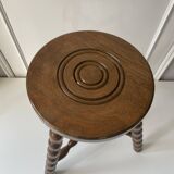 Wooden tripod stool
