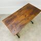 Table de bistrot pied fonte plateau bois