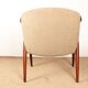 2 Scandinavian armchairs in teak and fabric, new Tyrol model, Gerhard Berg.