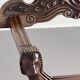 Chaise Pliante Vintage en Bois Sculpté