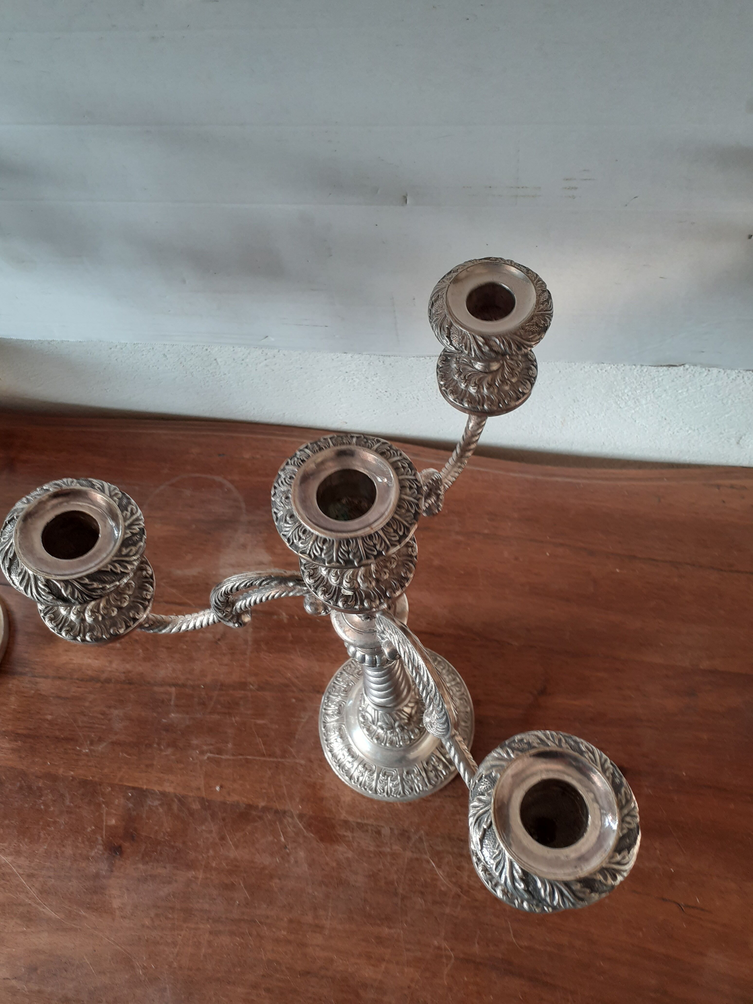 Paire de candélabres