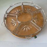 Rotating platter with small dishes