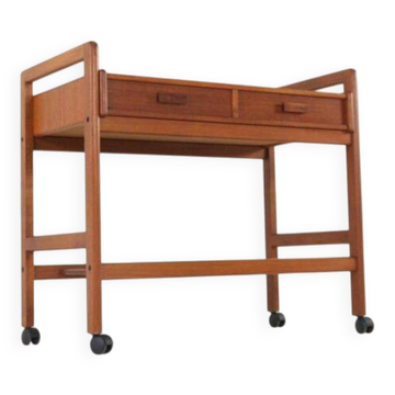 Chariot danois avec deux tiroirs - 'Favrholt' - design danois en teck