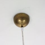 Opal glas pendant Bent Karlby for Lyfa 1950s Denmark