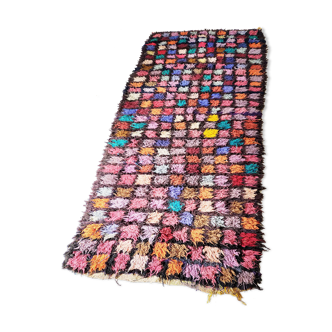 Tapis azilal marocain fait main en laine beni ourain berbère - 103x250cm