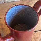 Cafetière et pot à lait émaillés vintage