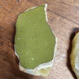 Set of brutalist style pocket trays in vintage onyx and alabaster.