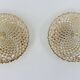Vintage amber wall lights