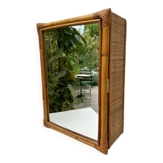 Vintage rattan hanging furniture