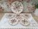 Dessert service 6 pieces 5 people ceramic signed Berger Antibes