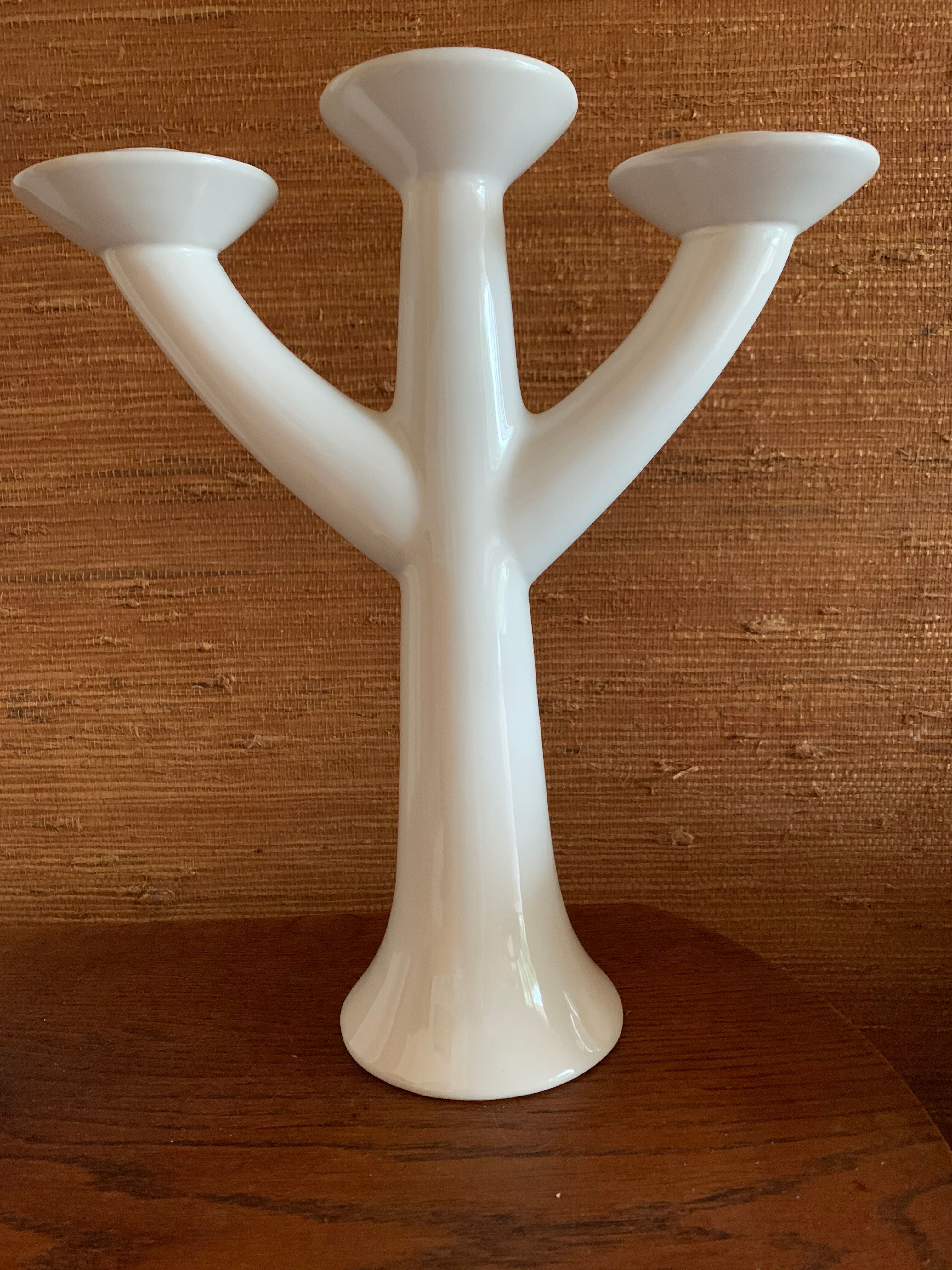 Swedish chandelier white ceramic 3 fires