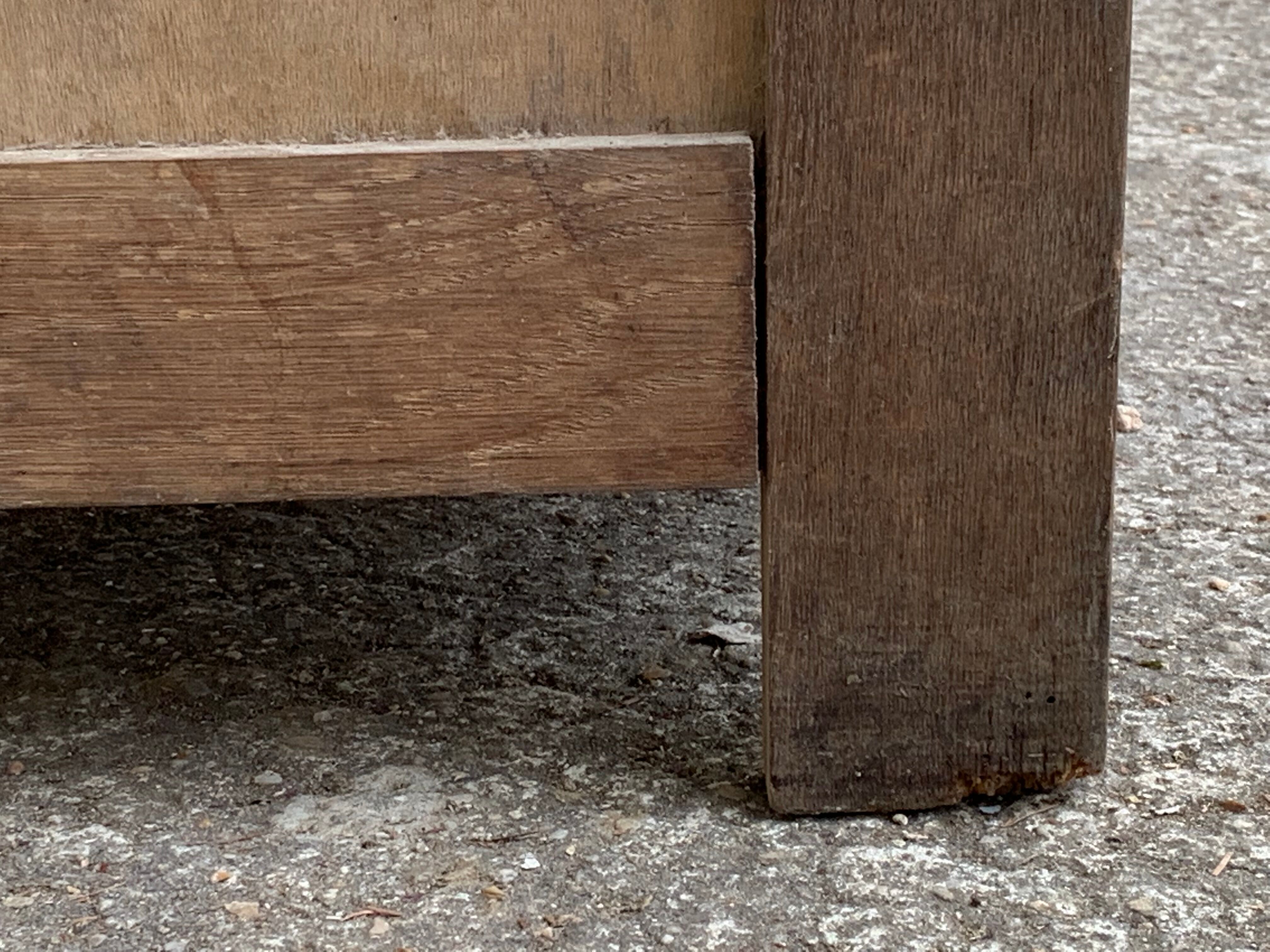 Buffet parisien vitré 1920 bois brut massif