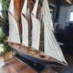 Large model of a three-masted ship, 105 cm x 100 cm x 20 cm.