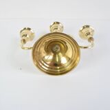 Vintage Brass Candlestick, Czechoslovakia, 1960's.