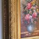 Oil on panel "Bouquet of flowers" signed Robert Mogisse