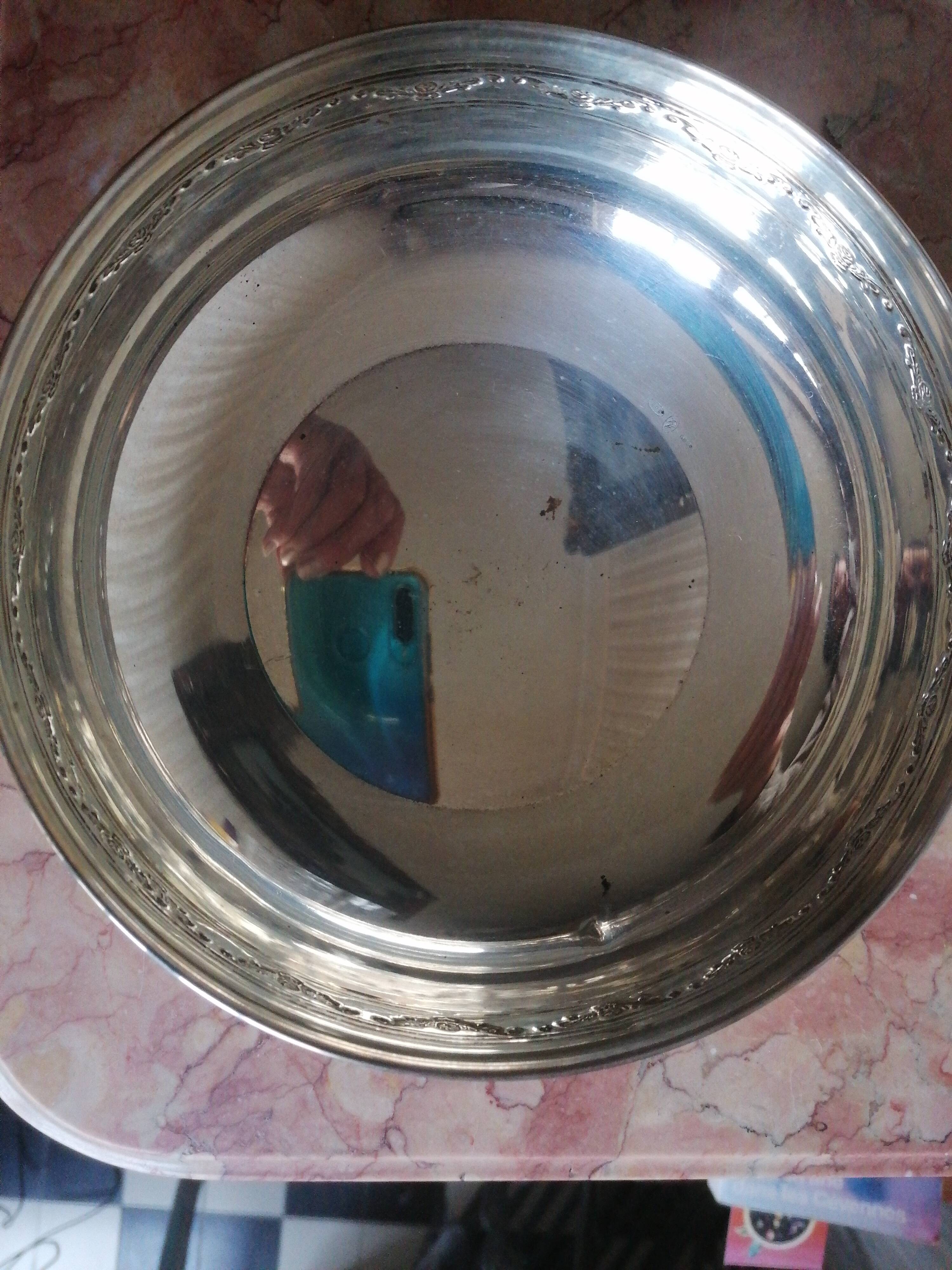 silver-plated bread basket