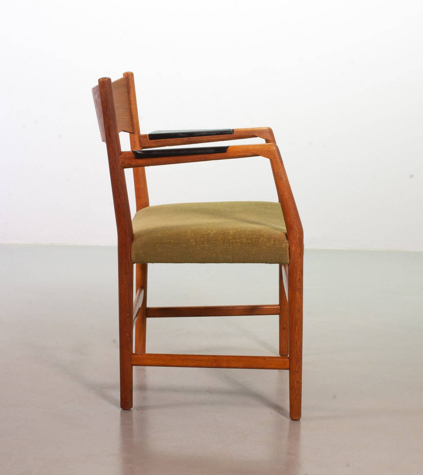 Hans Wegner Danish 'Town Hall' Wooden Arm / Side Chairs by Plan Mobler 50s